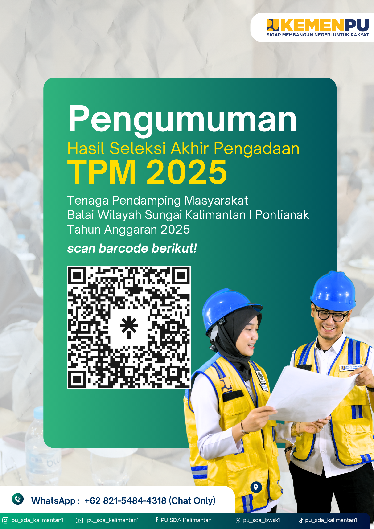 pengumuman-tpm-p3tgai-2025-balai-wilayah-sungai-kalimantan-i